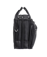 McKlein Walton, 17" Expandable Double Compartment Laptop Briefcase
