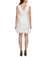 kensie Lace Fit & Flare Dress