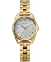 Drive From Citizen Eco-Drive Women's Gold-Tone Stainless Steel Bracelet Watch 27mm