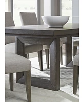 Facets Double Pedestal Rectangular Dining Table