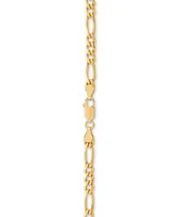 Figaro Link Chain 18" Necklace (4-1/3mm) in 18k Gold-Plated Sterling Silver