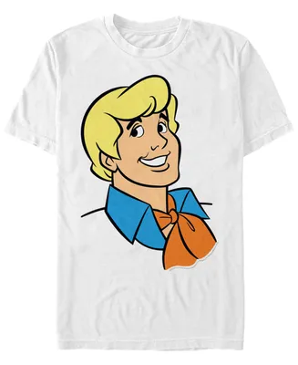 Fifth Sun Scooby-Doo Men's Fred Big Face Costume Short Sleeve T-Shirt