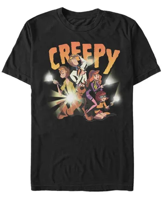 Fifth Sun Scooby-Doo Men's Creepy Flashlight Group Short Sleeve T-Shirt