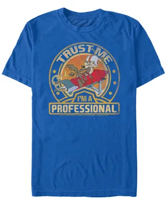 Fifth Sun Looney Tunes Men's Wile E. Coyote Trust Me I'M A Professional Short Sleeve T-Shirt