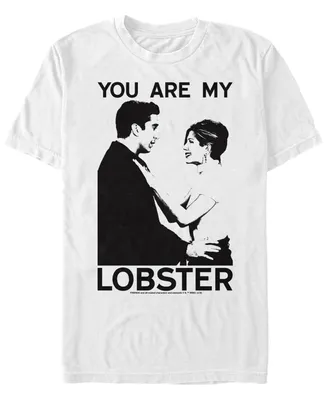 Fifth Sun Friends Men's Ross and Rachel You Are My Lobster Portrait Short Sleeve T-Shirt