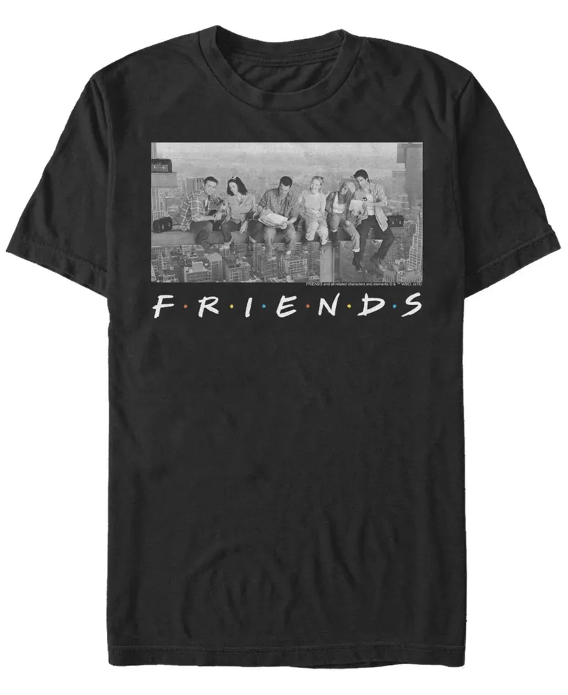 Fifth Sun Friends Men's City Skyline Group Portrait Short Sleeve T-Shirt