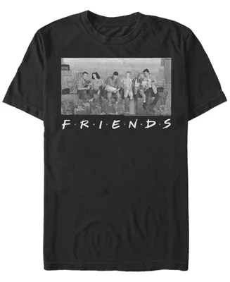 Fifth Sun Friends Men's City Skyline Group Portrait Short Sleeve T-Shirt