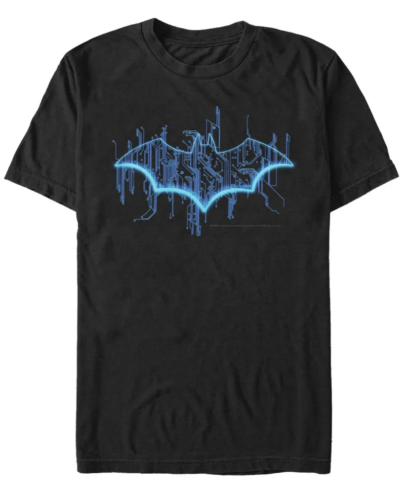 Fifth Sun Dc Men's Batman Digital Bat Logo Short Sleeve T-Shirt