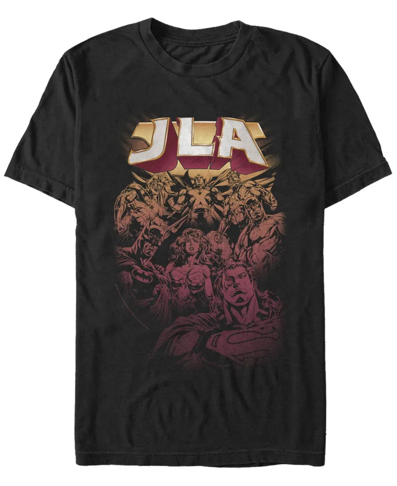 Fifth Sun Dc Men's Justice League Jla Group Short Sleeve T-Shirt