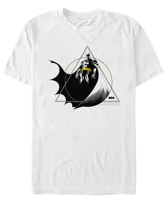Fifth Sun Dc Men's Geometric Batman Power Pose Short Sleeve T-Shirt