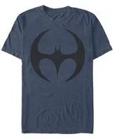 Fifth Sun Dc Men's Batman Round Bat Logo Short Sleeve T-Shirt