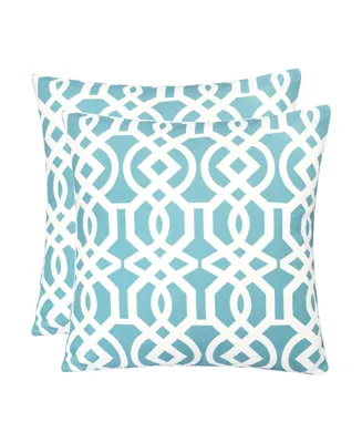 Homey Cozy Outdoor Pillow Cover, Lattice Trellis - Set of 2