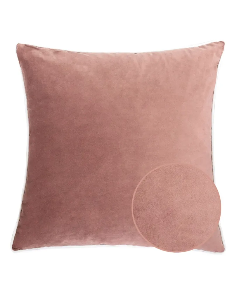 Homey Cozy Skylar Velvet Square Decorative Throw Pillow