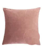 Homey Cozy Skylar Velvet Square Decorative Throw Pillow