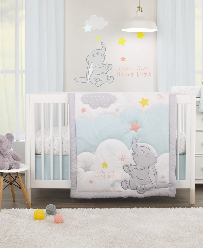 Disney Dumbo 3-Piece Crib Bedding Set