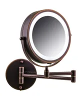 Ovente Wall Mount Led Lighted Makeup Mirror