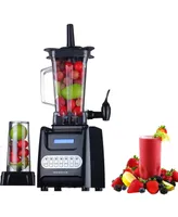 Ovente Robust Professional Blender with Bpa Free 50Oz Blender Jar, Travel Mug and Tamper