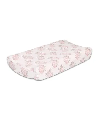 The Peanutshell Grace Floral Changing Pad Cover