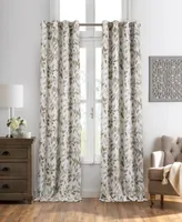 Avalon Botanical Print 52" x 95" Blackout Curtain Panel