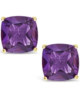 Garnet (3 ct. t.w.) Stud Earrings 14K Yellow Gold. Also Available Peridot, Amethyst and Citrine