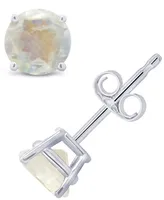 Moonstone (1-1/10 ct. t.w.) Stud Earrings 14K White or Yellow Gold