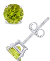 Peridot (1 ct. t.w.) Stud Earrings 14K White or Yellow Gold