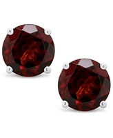 Garnet (1-1/5 ct. t.w.) Stud Earrings 14K White or Yellow Gold