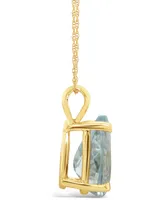 Aquamarine (2-5/8 ct. t.w.) Pendant Necklace in 14K Yellow Gold