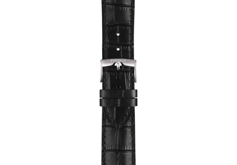 Tissot Men's Swiss Gent Xl Black Leather Strap Watch 42mm