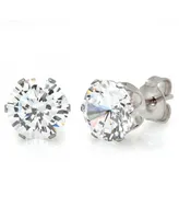 Steeltime Stainless Steel Stud Earrings - Silver