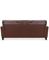 Brayna 88" Classic Leather Sofa, Created for Macy's
