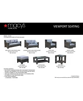 Closeout! Viewport Wicker Outdoor Ottoman with Sunbrella Cushions, Created for Macy's