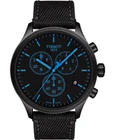 Tissot Men's Swiss Chrono Xl T-Sport Black Fabric Strap Watch 45mm