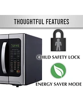 Farberware Professional FMO12AHTBKE 1.2 Cu. Ft. 1100-Watt Microwave Oven with Sensor Cooking, Stainless Steel/Black Body Wrap