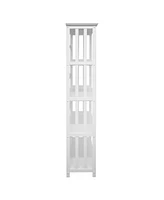 Yu Shan Mission Style 5-Shelf Bookcase