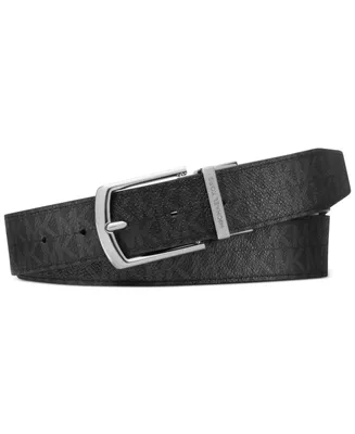 Michael Kors Men's Signature Leather Belt