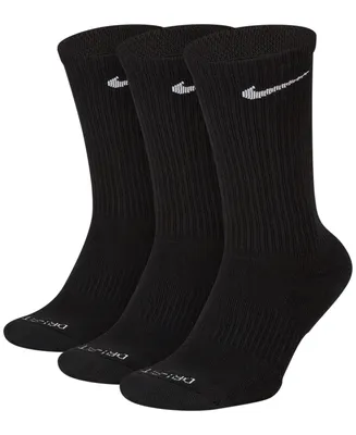 Nike Unisex Everyday Plus Cushioned Training Crew Socks 3 Pairs