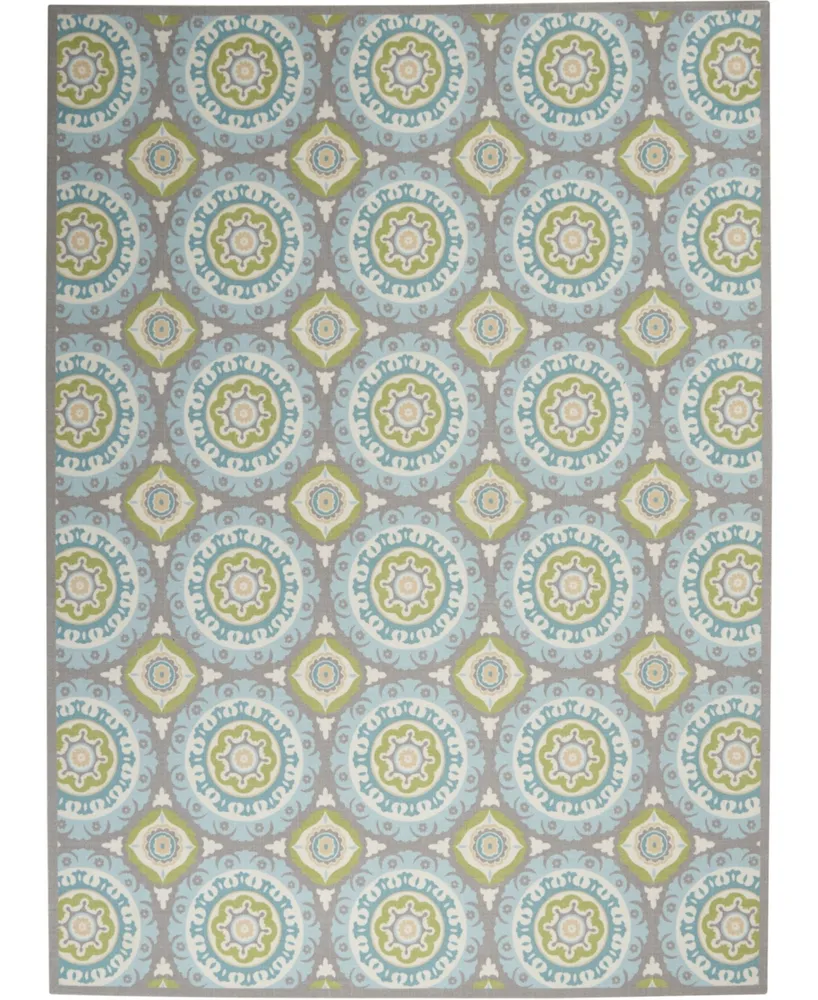 Long Street Looms Shady Brights SHA16 7'9" x 10'10" Outdoor Area Rug