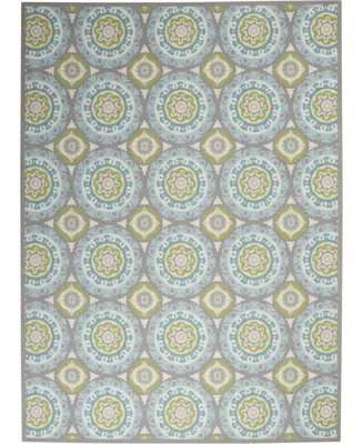 Long Street Looms Shady Brights SHA16 7'9" x 10'10" Outdoor Area Rug