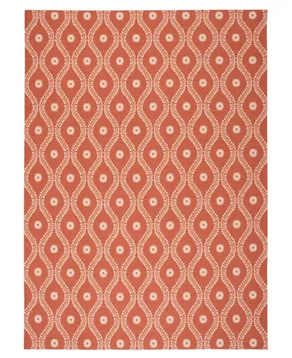 Long Street Looms Backyard BAC085 Rust 7'9" x 10'10" Outdoor Area Rug