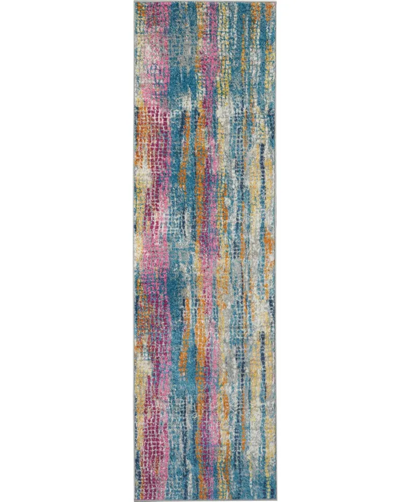 Long Street Looms Zeal ZEA16 Gray 2'2" x 7'6" Runner Rug