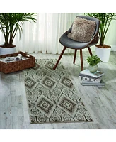 Long Street Looms Fate FAT02 Beige 2'2" x 7'6" Runner Rug