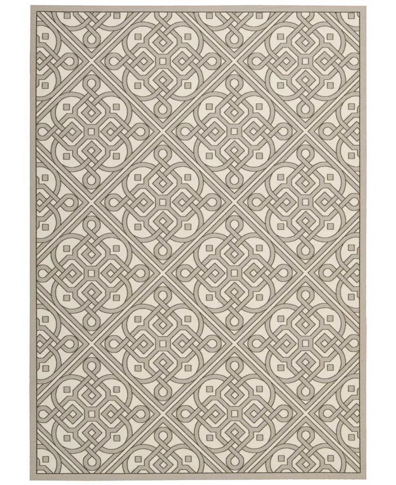 Long Street Looms Shady Brights SHA31 Taupe 5'3" x 7'5" Outdoor Area Rug