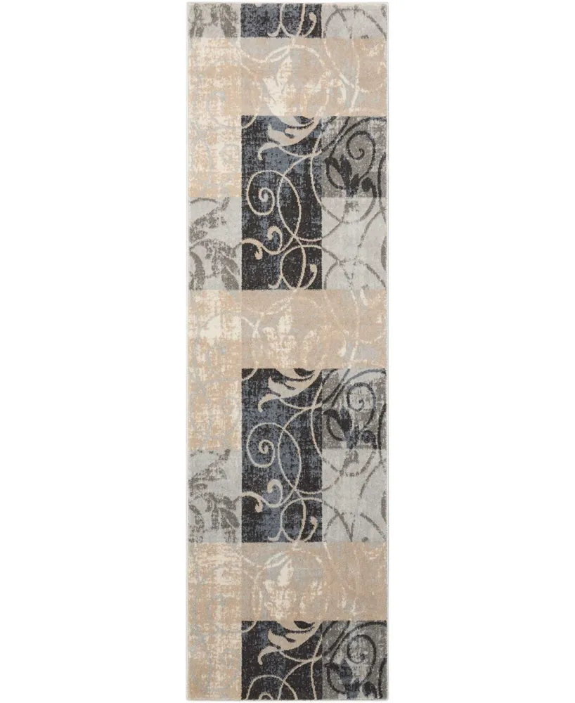 Long Street Looms Samuel SAM03 Multi 2'2" x 7'6" Runner Rug