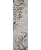 Long Street Looms Samuel SAM05 Slate 2'2" x 7'6" Runner Rug