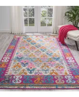 Long Street Looms Zeal ZEA12 Ivory 5'3" x 7'3" Area Rug