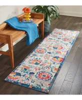 Long Street Looms Zeal ZEA19 Ivory 2'2" x 7'6" Runner Rug