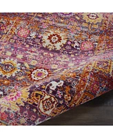 Long Street Looms Era Tabriz ERA03 Red, Multi 2'4" x 8' Runner Rug
