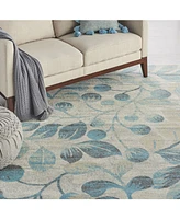 Long Street Looms Peace PEA03 Ivory 8'10" x 11'10" Area Rug