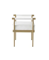 Tov Furniture Diva Faux Leather Bench